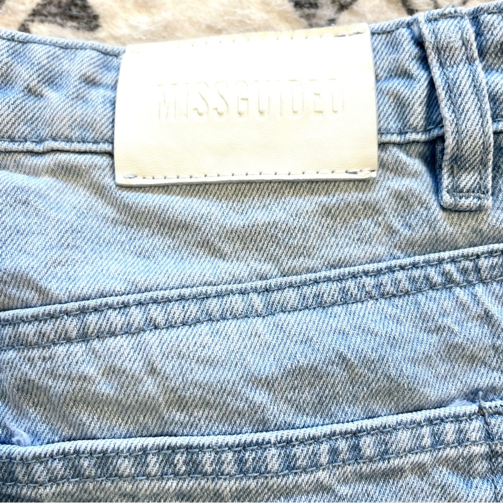 Misguided High Rise Patchwork Distressed Jeans Si… - image 11